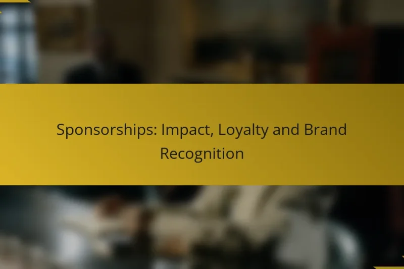 Sponsorships: Impact, Loyalty and Brand Recognition
