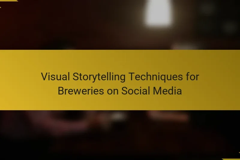 Visual Storytelling Techniques for Breweries on Social Media