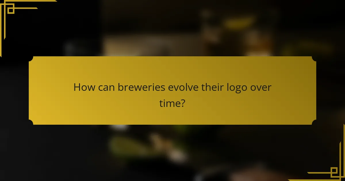 How can breweries evolve their logo over time?