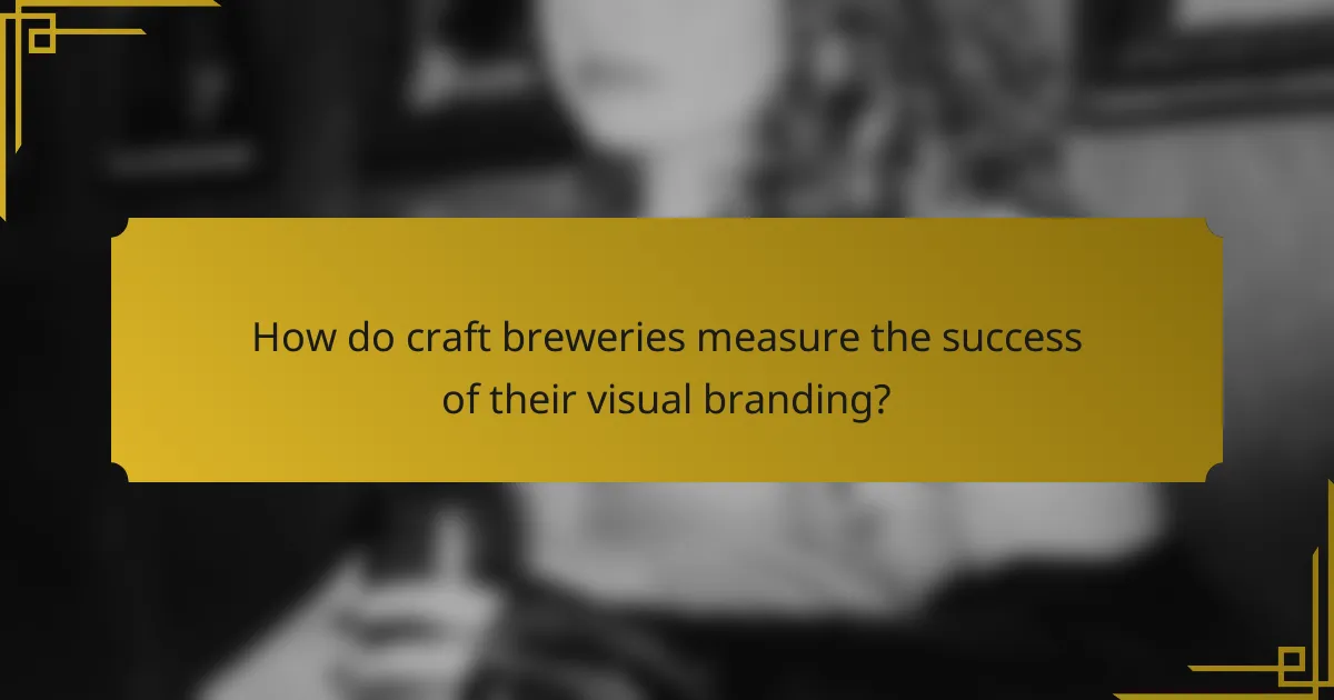How do craft breweries measure the success of their visual branding?