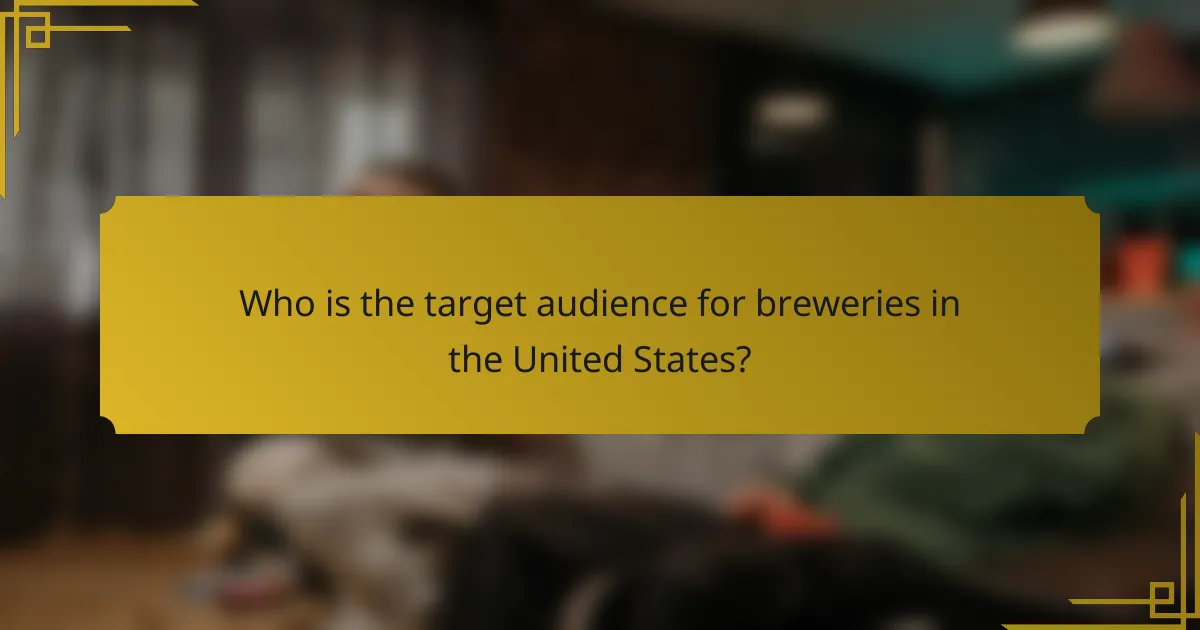 Who is the target audience for breweries in the United States?